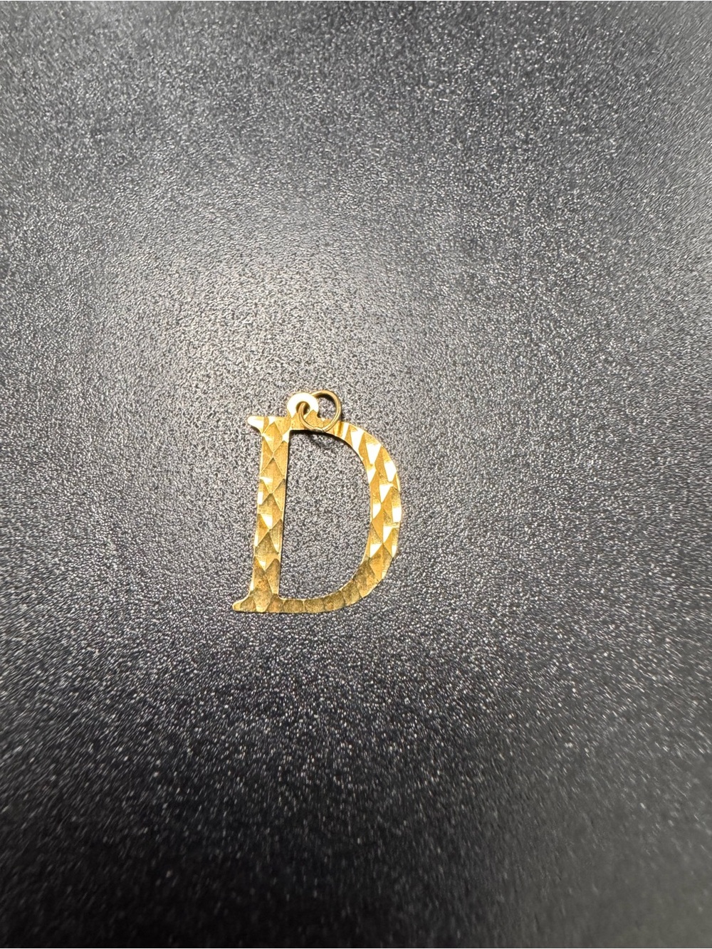 18 K Real Gold Letter D Pendant Charm - Women Jewelry